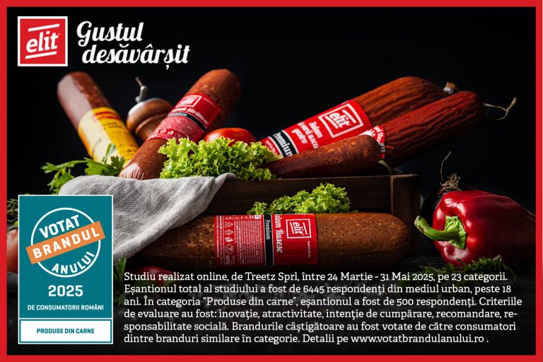 ELIT a fost Votat Brandul Anului® 2025 la categoria Produse din carne